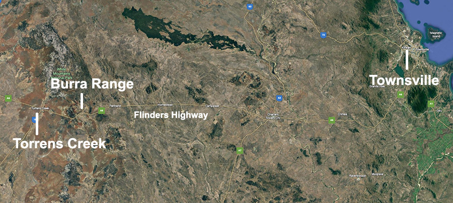 Burra Range location