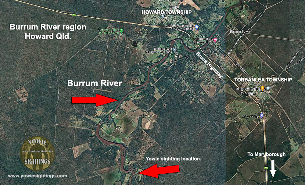 Burrum River At Howard Map 